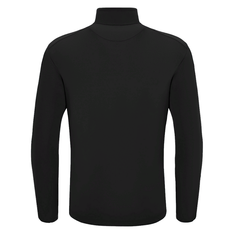 Indian Gymkhana London - PIAVE 1/4 ZIP TOP BLK/WHT