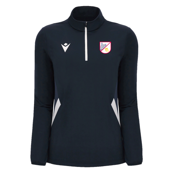 Plympton CC - MAIRA 1/4 ZIP TOP NAV/WHT