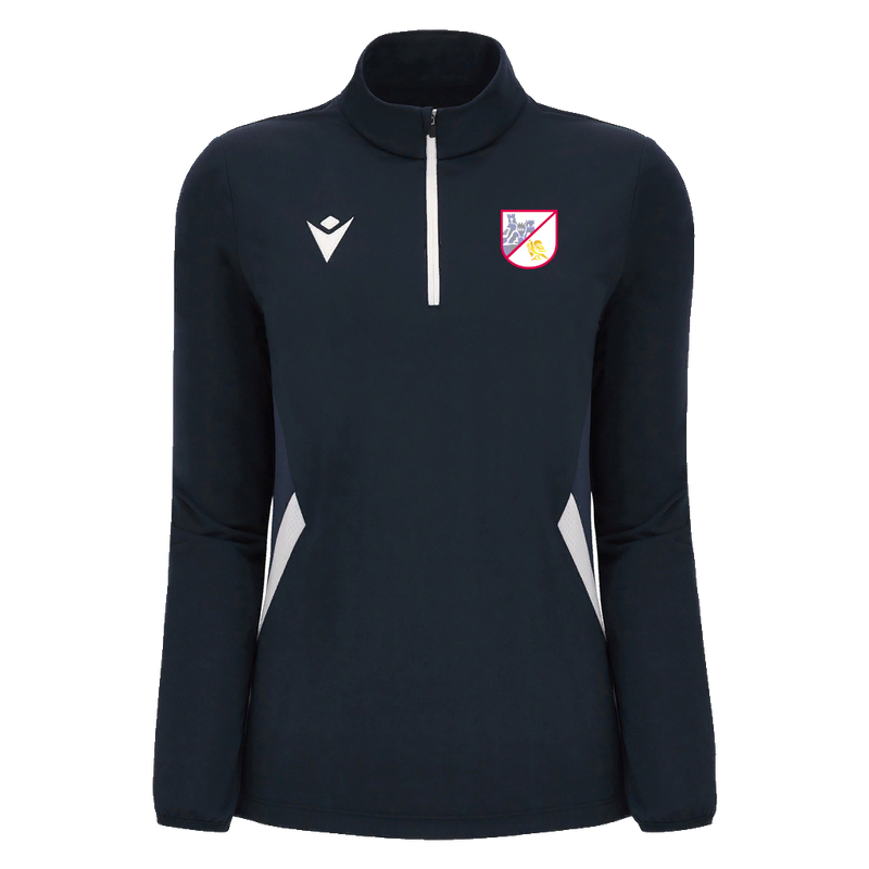 Plympton CC - MAIRA 1/4 ZIP TOP NAV/WHT