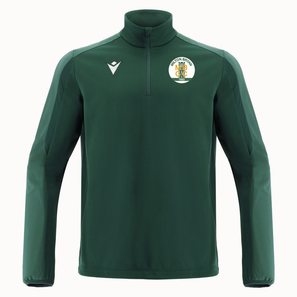 Milton Bryan CC - ARNO 1/4 ZIP TOP BGRN/LBGRN