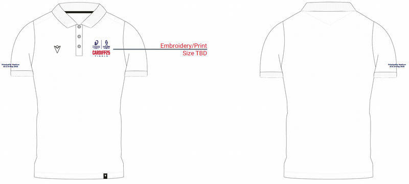 EPCR M24/25 ATH ICON POLO WHT SS SR