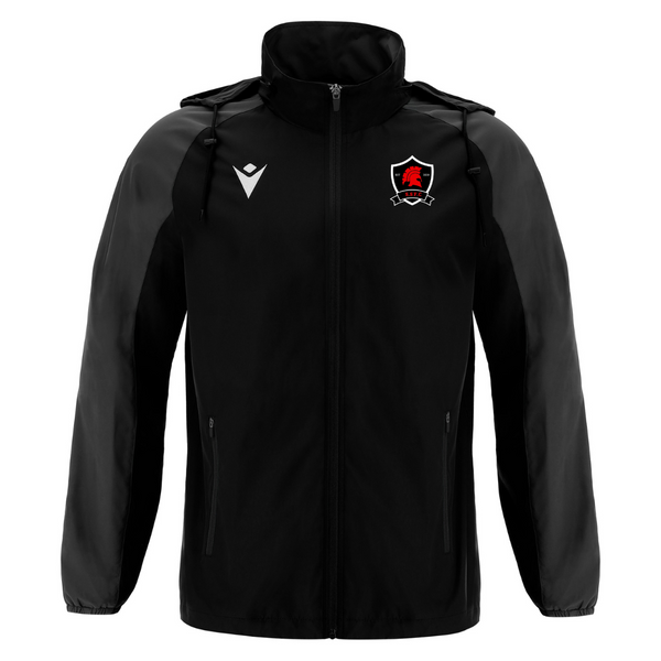 Spelthorne Spartans FC - ELBRUS FULL LENGTH ZIP RAINJACKET BLK/DGRY