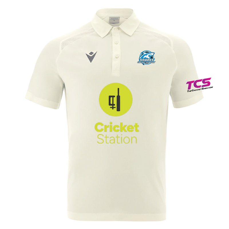 Sharks Cricket Academy - HUTTON SHIRT OFF WHT SS