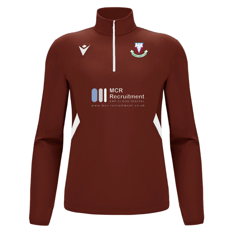 Uxbridge CC - Piave 1/4 Zip Top CRD/WHT