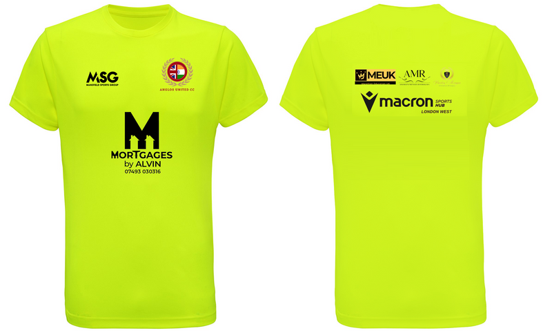 Anglos United CC - TriDri® Lightning Yellow