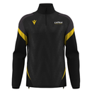 HOLLOW 1/4 ZIP TOP BLK/YEL - LATAA FOOTBALL ACADEMY