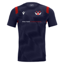 AH Cricket Academy - RODDERS SHIRT NAV/RED SS
